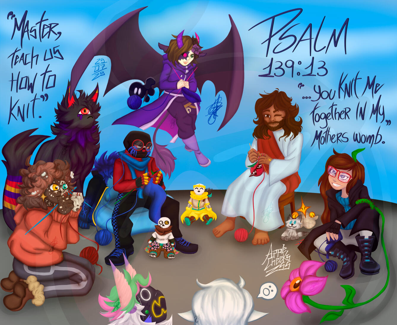 Psalm 139:13 - Knit Attack! on @marlikfox – applecheeks255@gmail.com